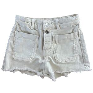 Zara Kids Off White Denim Jean Shorts Size 10 Kids